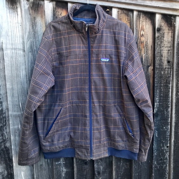 Men’s Patagonia Plaid Bomber Jacket - Picture 2 of 5